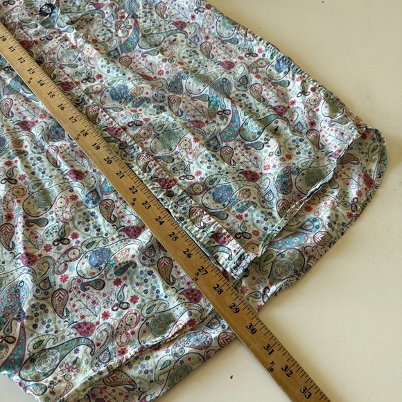 Fred Perry x Liberty Dull Colorful Paisley Designer Button Up Shirt Mens 40 MED - Picture 7 of 8